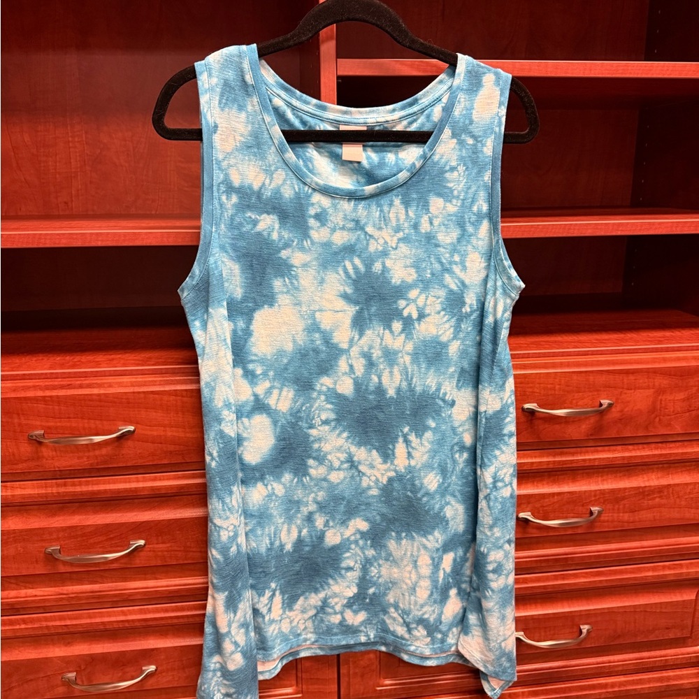 Chicos Zenergy Turquoise Sleeveless Top